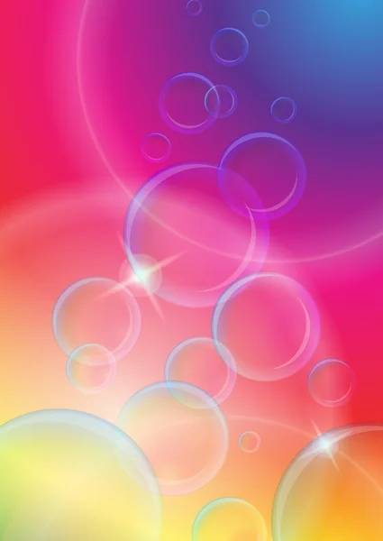 Soap Bubbles abstract vector background — Stock Vector