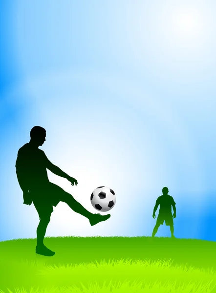 Giocatore di calcio di giorno — Vettoriale Stock
