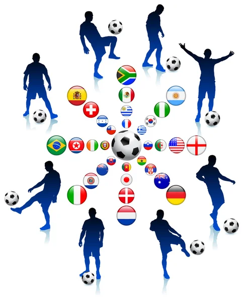 Match de football 2010 — Image vectorielle