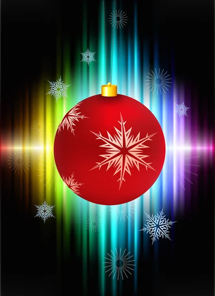 Decorazione di Natale su sfondo astratto spettro — Vettoriale Stock