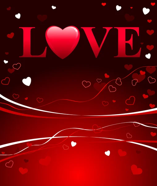 Valentine's Day Love Background — Stock Vector