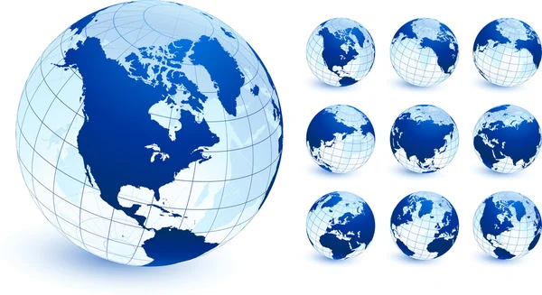 Globes Illustration vectorielle originale — Image vectorielle