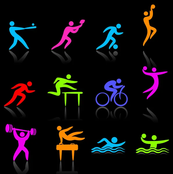 Sportovní ikona kolekce — Stockový vektor