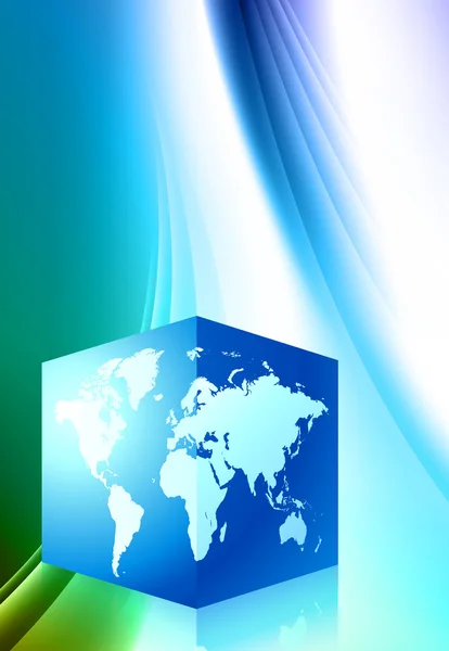 Quadrat Globus abstrakte Farbe Hintergrund — Stockvektor