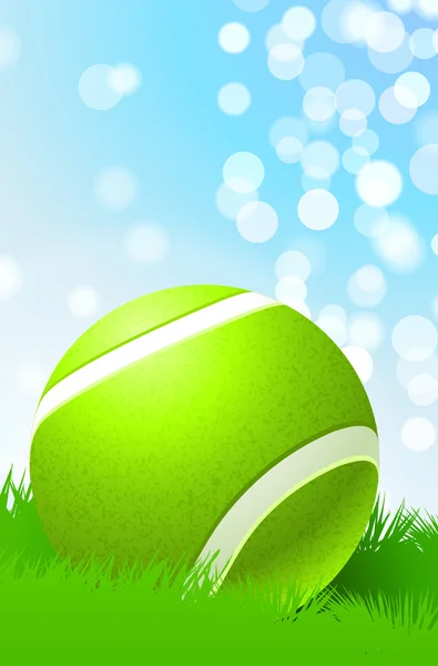 Tennis pallo luonto tausta — vektorikuva