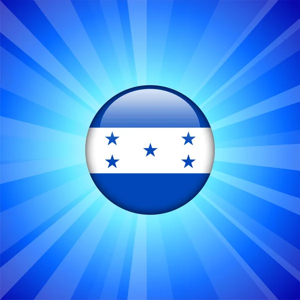 Honduras bayrağı simgesi Internet düğmesini — Stok Vektör