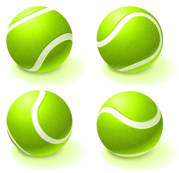 Colección de pelota de tenis — Vector de stock