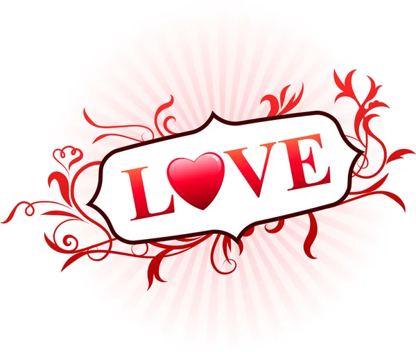 Valentinstag Liebe Hintergrund — Stockvektor
