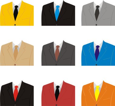 A man's suit clipart