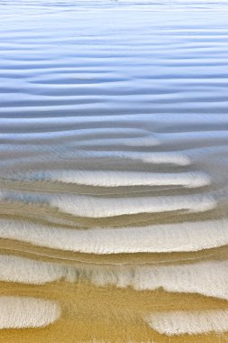 Wet sand texture on ocean shore clipart