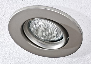 Pot light in ceiling tile clipart