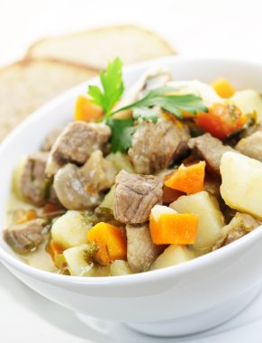 Bowl of beef stew clipart
