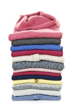 Stack of sweaters clipart