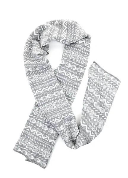 Серый зимний шарф — стоковое фото