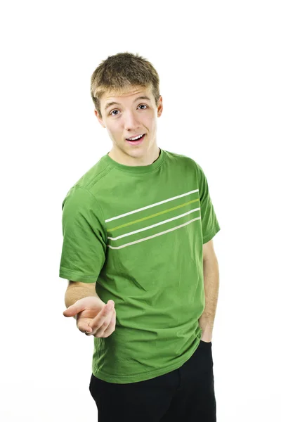 Friendly young man talking — Stock Photo, Image