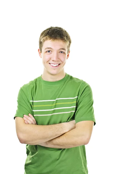 Happy young man with crossed arms Stock Photo