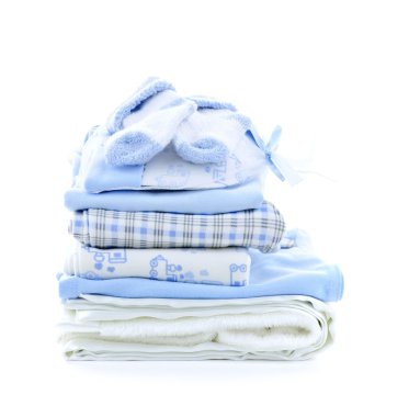 Baby boy clothes clipart