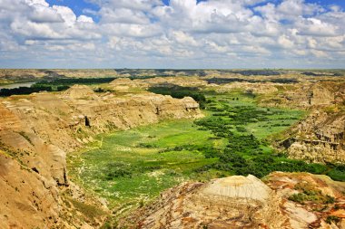 Badlands in Alberta, Canada clipart