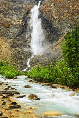 Takakkaw Falls waterfall in Yoho National Park, Canada clipart