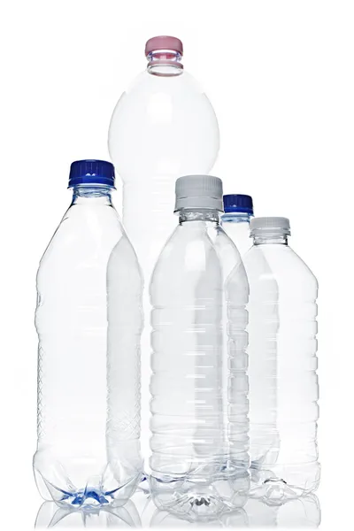 Tomma plastflaskor — Stockfoto