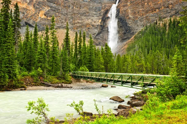 Cascada de Takakkaw Falls en el Parque Nacional Yoho, Canadá — Foto de Stock