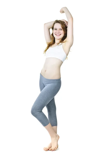 Gelukkig fit jonge meisje — Stockfoto