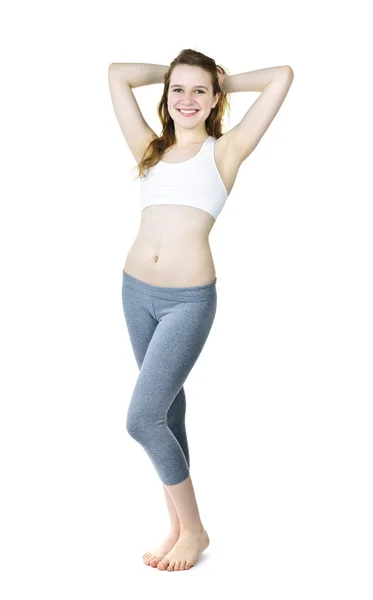 Happy fit young girl — Stock Photo, Image