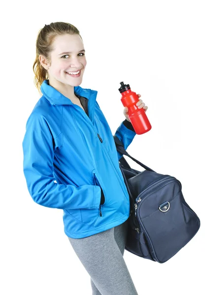 Sporty girl ready for workout — Stock Photo, Image