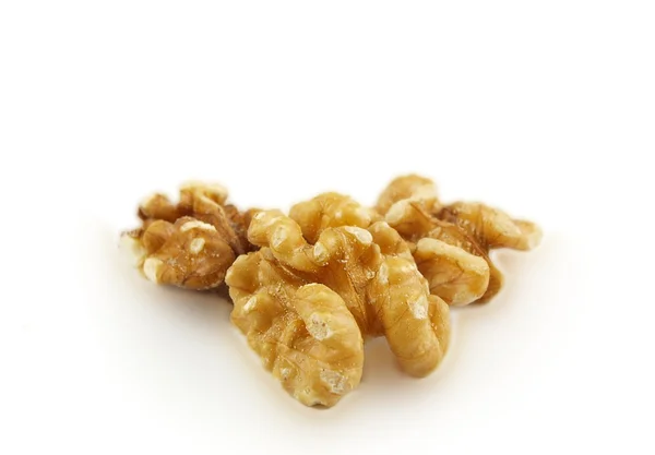Walnuts towards white — Stock Photo, Image