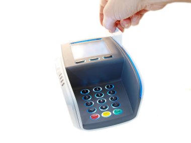 Payment terminal method clipart