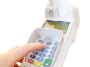 Payment terminal clipart