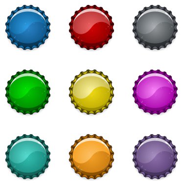 Bottle caps clipart