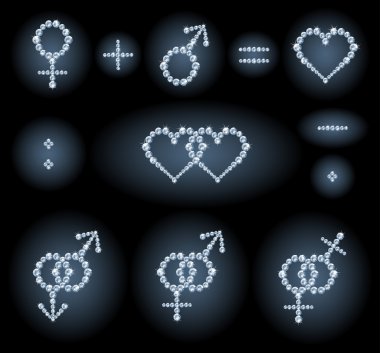 Gender symbols clipart