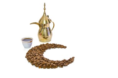 tarihi meyve ile Arapça kahve
