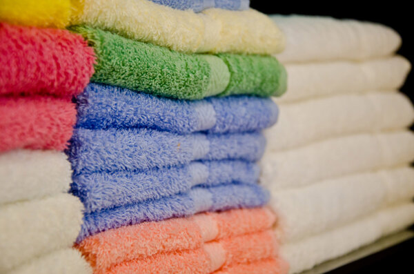 Colored Towels closeup