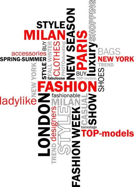 Fashion words — Stock Vector