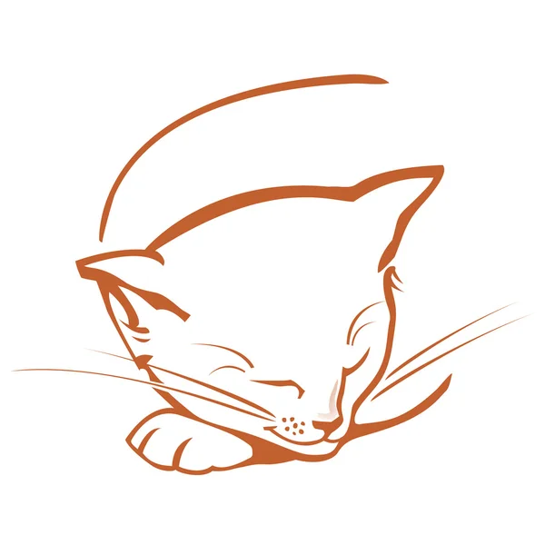 Katt skiss — Stock vektor