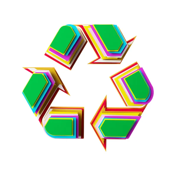 Icon cut from colored paper — Stock Photo, Image
