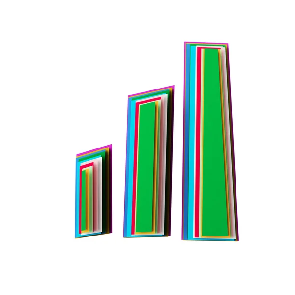 Піктограма, вирізана з кольорового паперу — стокове фото