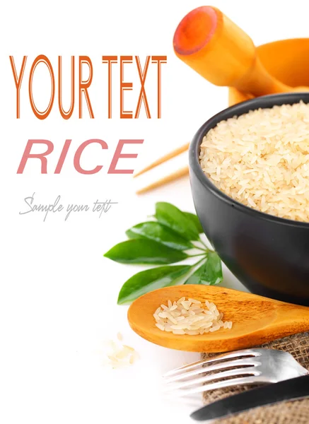 stock image Raw white rice