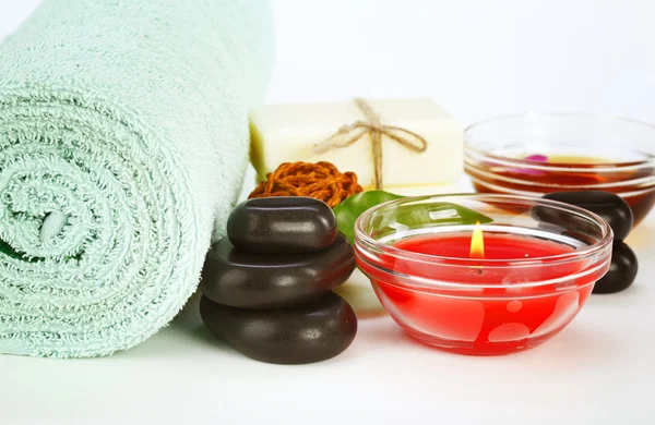 Spa tillbehör för massage- och skönhetsbehandlingar — Stockfoto