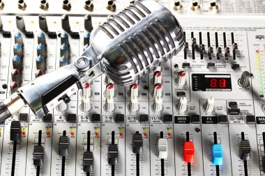 Sound mixer clipart