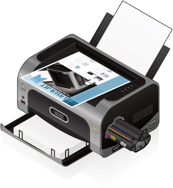 LaserJet принтера — стоковий вектор