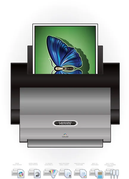 LaserJet Printer — Stock Vector