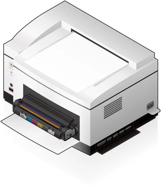 Laserstrahldrucker — Stockvektor