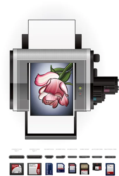 stock vector LaserJet Printer