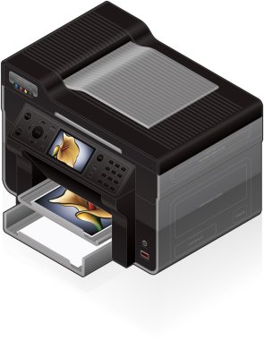 Office InkJet Printer clipart