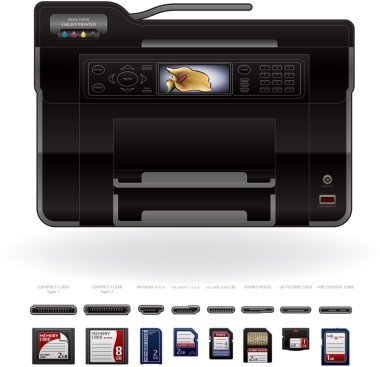 Office InkJet Printer/Photocopier clipart