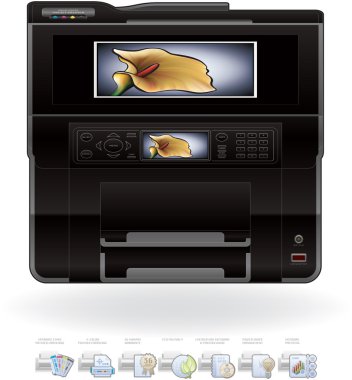 Office InkJet Printer/Photocopier clipart