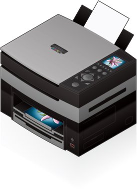 Office InkJet Printer clipart